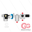 Automatischer Schlauchaufroller - Schlaucheinlauffenster einstellbar - VA - 60m - 400 Bar | Bild 2