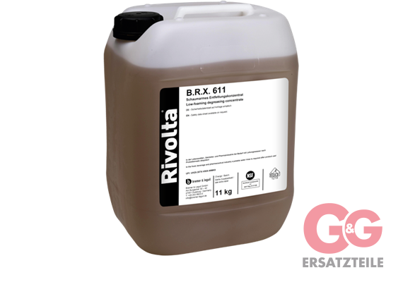 B.R.X. 611 Schaumarmes Entfettungskonzentrat 11 kg-Kanister