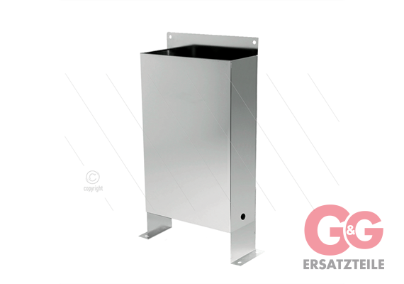 Bürstenbehälter - Edelstahl - für Wand- oder Bodenmontage -