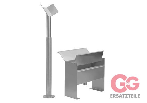 Bürstenhalter easywash365+ Edelstahl