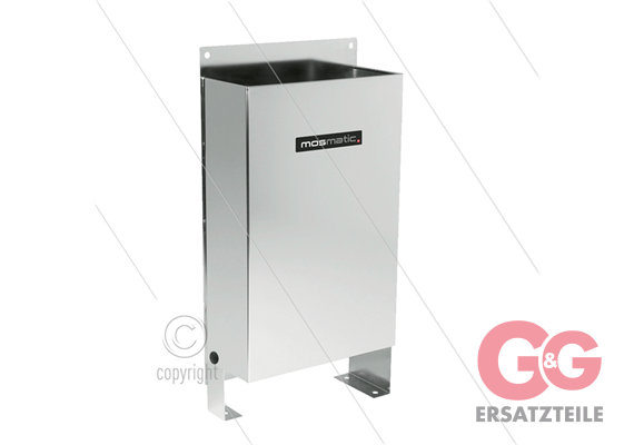 Bürstenkasten Edelstahl - Boden oder Wandmontage mit Überlau