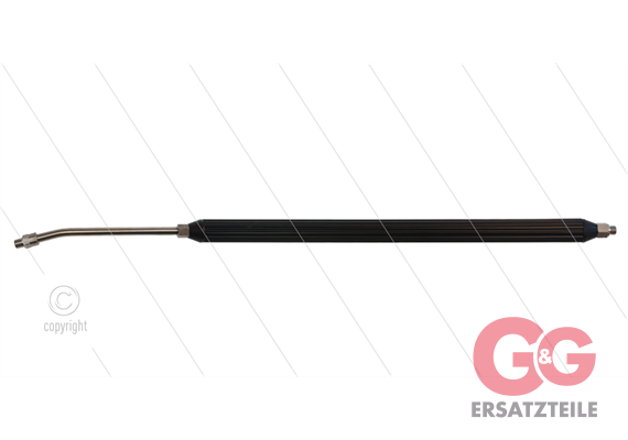 Bürstenlanze - Mosmatic - L=1250/1000mm - gebogen - VA - mit Drehgelenk - 2x 1/4" AG