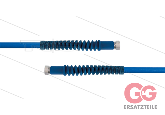 Carwash Titan-Slide Schlauch blau DN06 - 6,0m - 2x 1/4" DKR - 2x SKS - 300 Bar