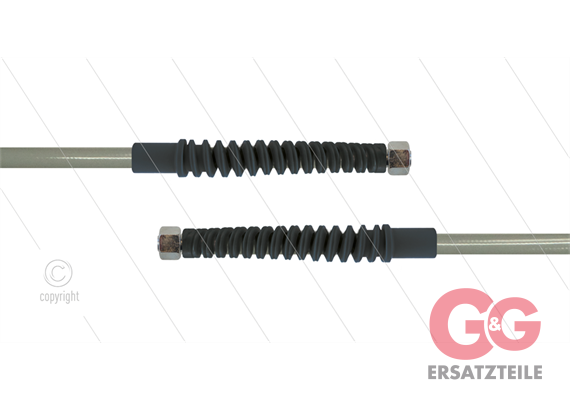 Carwash Titan-Slide Schlauch grau DN06 - 4,0m - 2 x M14x1,5