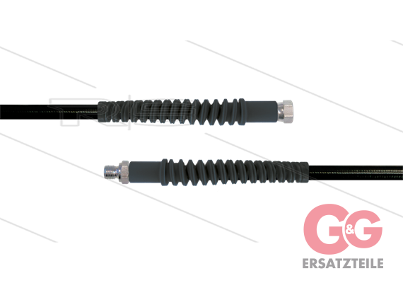 Carwash Titan-Slide Schlauch schwarz DN06 - 4,25m - 1/4" DKR x 1/4" AGR - 2x SKS - 300 Bar