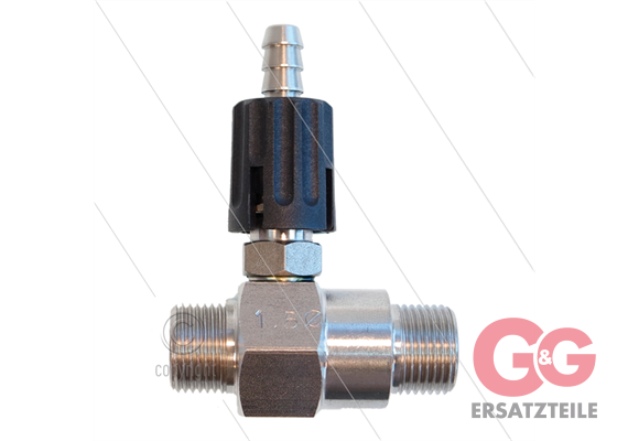 Chemieinjektor - Edelstahl - Einstellbar - Ø1.5mm (065) - 350 Bar - 30 l/min - max 90°C -