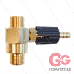 Chemieinjektor - Messing - Einstellbar - Ø2.1mm (120) - 280 Bar - 30 l/min - max 90°C - 2 | Bild 2