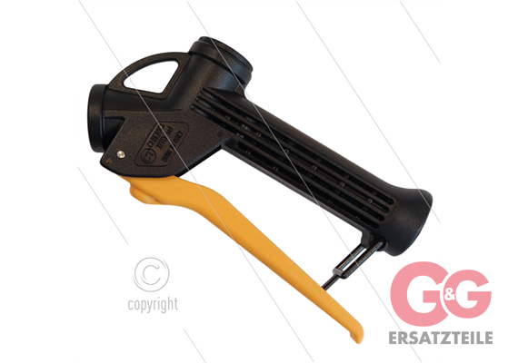 CP12 Chemie-Pistole- gelb-Dichtung: PA6 + Viton- 60 Bar- 70 l/min - max 50°C - 2 x 1/2" IG