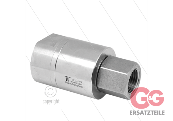 DGE Drehgelenk - einfach gelagert - 2 x 1 1/2" IG - 200 Bar - NW36 - 30 U/min - max 120°C