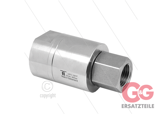 DGE Drehgelenk - einfach gelagert - 2 x 3/4" IG - 275 Bar - NW18 - 30 U/min - max 120°C