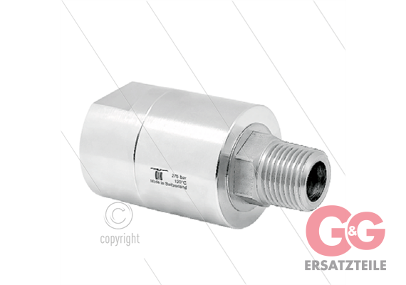 DGEI Drehgelenk - dreifach gelagert - 3/4" IG BSP x 3/4" AG BSPT konisches Gewinde