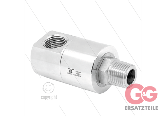 DGEI Winkeldrehgelenk - dreifach gelagert - 1 " IG BSP x 1" AG BSPT konisches gewinde