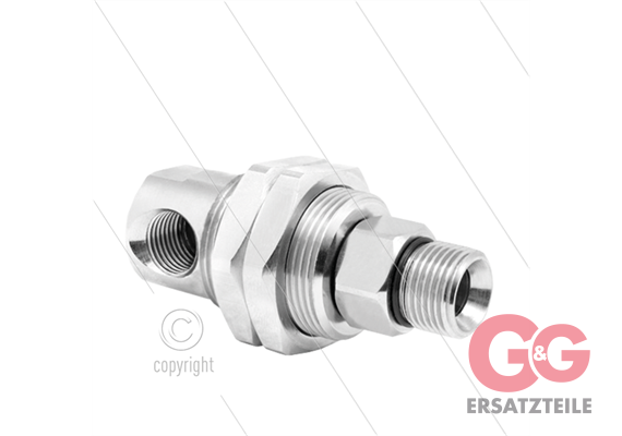 DGG Winkeldrehgelenk - dreifach gelagert - 1/4" IG x 3/8" AG - 275 Bar - NW6 - 1000 U/min