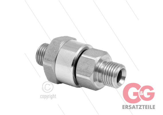 DGK Drehgelenk - einfach gelagert - 3/8" AG x 1/4" AG - 275 Bar - NW6 - 30 U/min