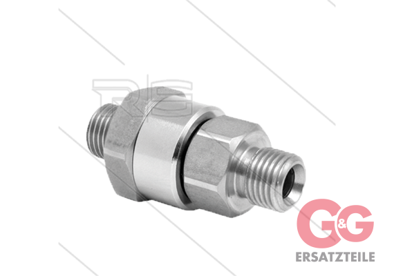 DGK Drehgelenk - einfach gelagert - 3/8" AG x 3/8" AG - 275 Bar - NW6 - 30 U/min