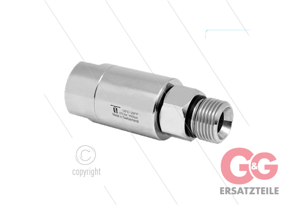 DGL Drehgelenk - dreifach gelagert - 1/4" IG x 1/4" AG - 275 Bar - NW6