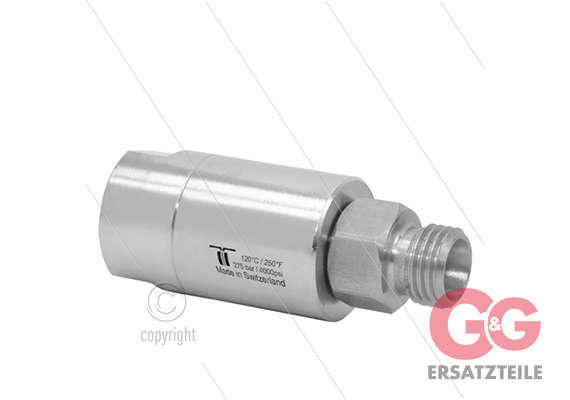 DGL Drehgelenk - dreifach gelagert - 1/4" IG x M16x1,5 AG - 275 Bar - NW6