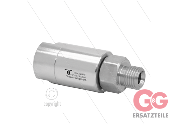 DGLIV Drehgelenk - FKM (Viton) dichtung - dreifach gelagert - 1/4" IG x 1/4" AG - 275 Bar