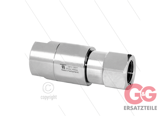 DGS Drehgelenk - zweifach gelagert - 3/8" IG x 1/4"IG - 275 Bar - NW6 - 30 U/min