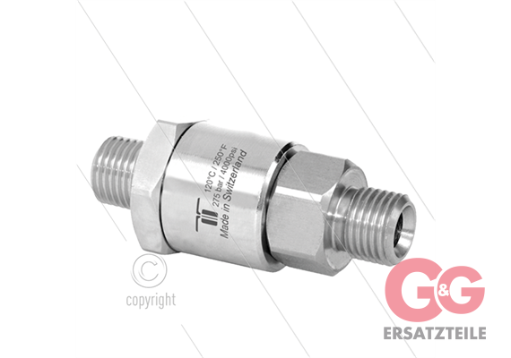 DGV Drehgelenk - einfach gelagert - 2 x 3/8" AG - 275 Bar - NW6 - 30 U/min - max 120°C
