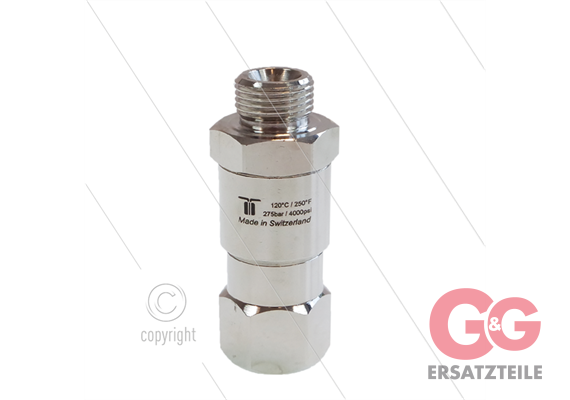 DGV Drehgelenk - einfach gelagert - 3/8" IG x 3/8" AG - 275 Bar - NW6 - 30 U/min