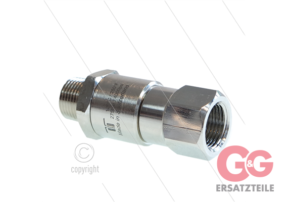 DGV Drehgelenk - einfach gelagert - 3/8" IG x 3/8" AG (konisch) - 275 Bar - NW6 - 30 U/min