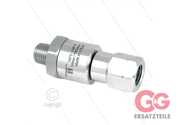 DGVI Drehgelenk - einfach gelagert - 3/8" IG x 3/8" AG - 500 Bar - NW6 - 30 U/min