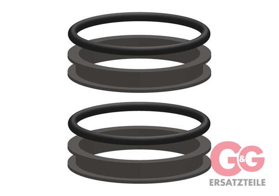 Dichtsatz für R+M Winkeldrehgelenk 3/4" DN19 2 x O-Ring EPDM + 2 x Gleitring PTFE