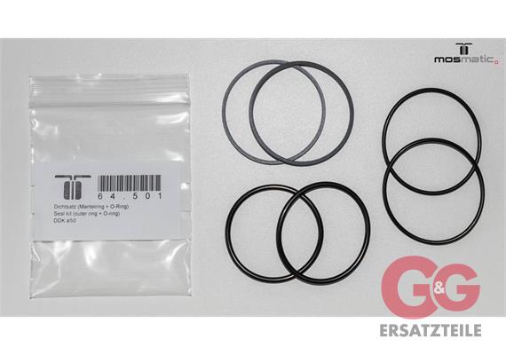 Dichtsatz (Mantelring + O-Ring) DDK ø50