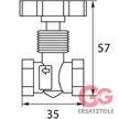 Dosierventil 2x1/4"IG Messing für Paneeleinbau | Bild 2