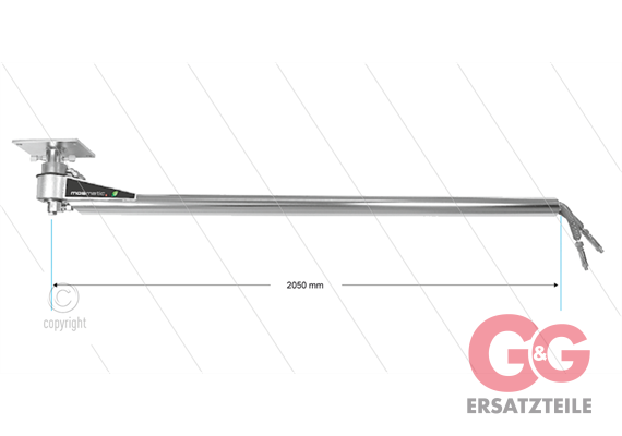 DP2 - Deckenkreisel mit zwei separate Medien - L=2050mm - An