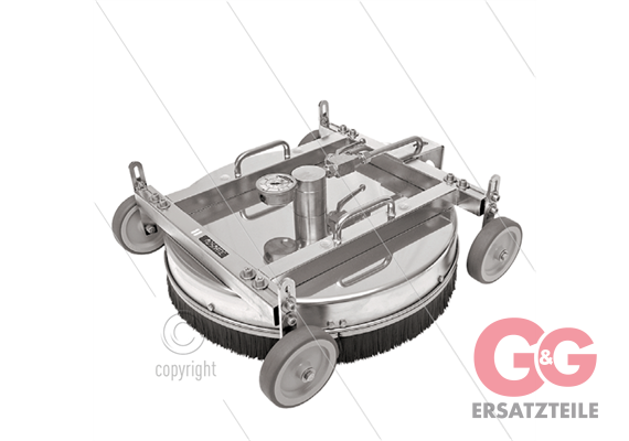 DR520 - Dachreiniger - Ø520mm - 500 Bar - max 120°C - 1/4" IG - Rotoram 2 x 1/4" NPT IG