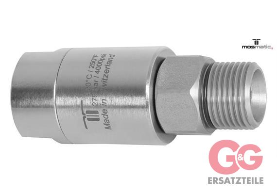 Drehgelenk 2-fach-gelagert, rostfrei DGS-09 G3/8"F G3/8"M (Viton)