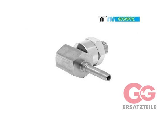 Drehgelenk-90° einfach gelagert, rostfrei DGK-06-90° G3/8"M Schl-Nip-5/16" (8,0)