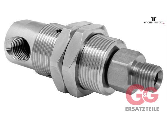 Drehgelenk-90° m.Schottgewinde, Keramik/rf DXG-06-90° G1/4"F G1/4"M