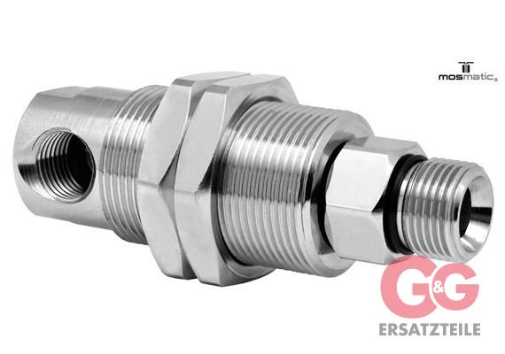 Drehgelenk-90° m.Schottgewinde, Keramik/rf DXG-06-90° G1/4"F G3/8"M