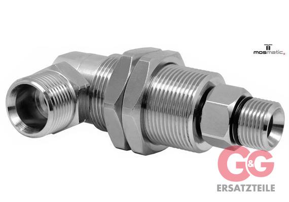 Drehgelenk-90° mit Schottgewinde, TC/rf - DYG-06-90° M22x1,5-M G1/4"M60°