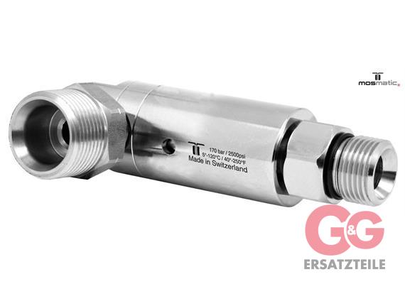 Drehgelenk-90° ø25, Keramik/rostfrei DXL-06-90° M22x1,5-M G3/8"M