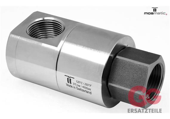 Drehgelenk 90º gross einfach-gelagert DGE-90°-18 G3/4"F G3/4"F