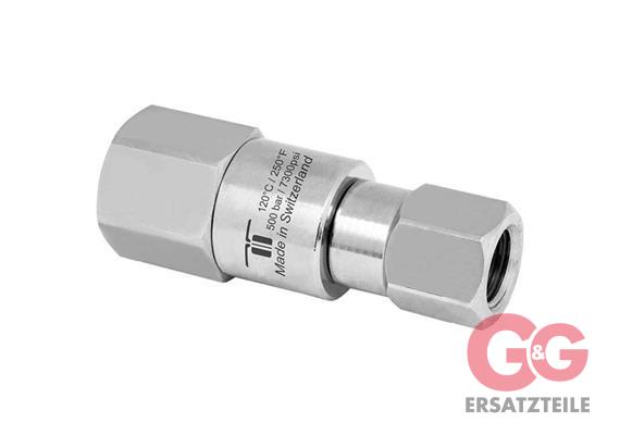 Drehgelenk DGVI-06 G1/4"IG G3/8"IG 500 bar 30 U/min