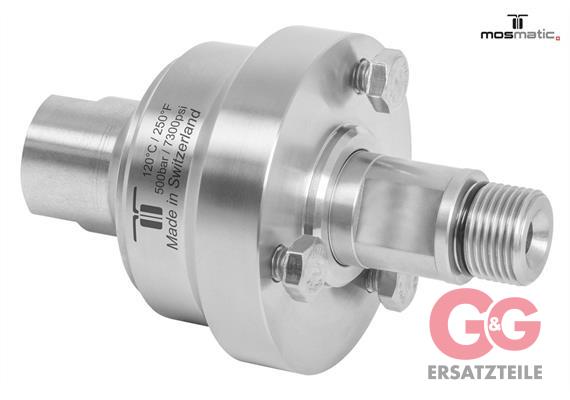 Drehgelenk DYDI-06 G3/8"F G3/8"M 500 BAR 2000U/min 120°C