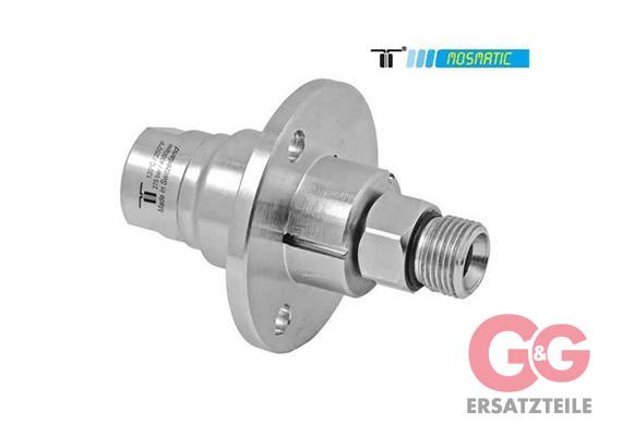 Drehgelenk mit Flansch, Karbid/INOX DYFI-06 G3/8"F G1/4"M