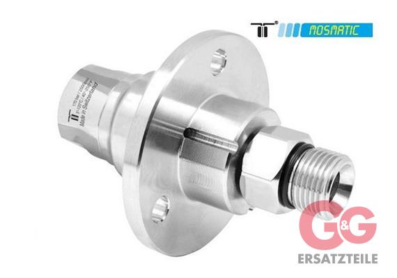 Drehgelenk mit Flansch, Keramik/rostfrei DXF-06 G3/8"F G3/8"M