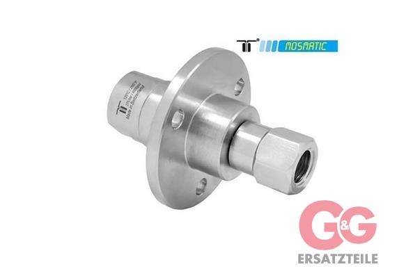 Drehgelenk mit Flansch, rostfrei DGF-06 G3/8"F G1/4"F