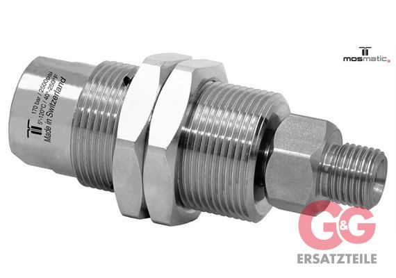 Drehgelenk mit Schottgewinde, Keramik/rostfrei DXG-06 G1/4"F G1/4"M