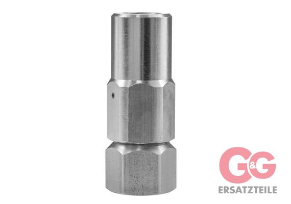 Drehgelenk ST-303 3/8"IG 1/4"IG VA/Messing vern.