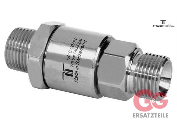 Drehgelenk verstärkt einfach gelagert, rostfrei DGV-06 G3/8"M G3/8"M