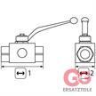 Dreiwegehahn 1/2"IG 500 Bar Edelstahl BK3-DN13-G1/2-442A-L | Bild 2