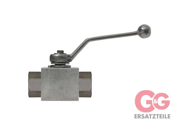 Dreiwegehahn 1/2 IG 500 Bar Verzinkt