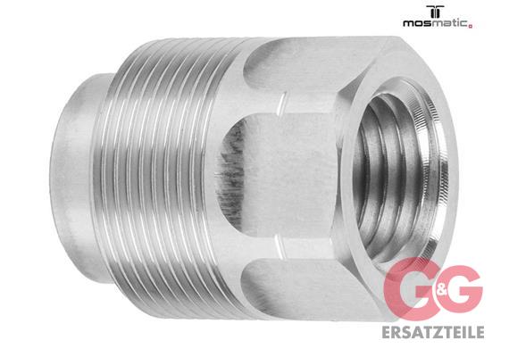 Düsenhalter für Gelenkachse - M20x1-M 1/4"NPT-F L=24 rostfrei